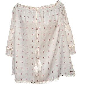 Tommy Hilfiger 100% Cotton Embroidered Blouse